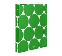 Kate Spade New York Bonita carpeta de 1 pulgada, sostiene papel tamaño carta, carpeta de 3 anillos con separadores de pestañas y bolsillos, color verde