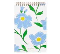 kate spade new york Cuaderno pequeño con rayas universitarias, cuaderno en espiral superior con 112 páginas, bloc de escritura de 8.5 x 5.5 pulgadas, diseño floral de sol