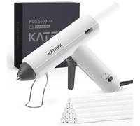 Katerk Pistola Silicona Caliente 60W, Pistola Pegamento Profesional con 15x11mm Barra de Pegamento, 60S Calentamiento, Ideal para Manualidades Pequeñas y Reparaciones Rápidas en el Hogar