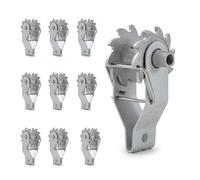 KATSU 10X Tensores para Alambre, Tensor de Alambre en Línea para Valla Eléctrica de Aleación de Aluminio, Colador de Alambre con Trinquete para Ganado, Tela Metalica, Jardin