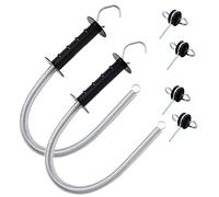 KATSU 2X Kit para Puerta de Valla Eléctrica con Tensión de Valla y Aisladores de Manija de Puerta de Doble Gancho para Puertas de Pasto de Cercado de Guardián de Campo 667313