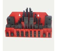 KATSU 58PCs Juego de Sujeción con Ranura en T M10 Ingeniería Métrica Precisión Kit de Sujeción de Fresado para Torno CNC Máquina de Corte de Metal Herramienta de Molde 402215