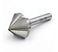 KATSU Broca Avellanadora 90 Grados 45mm Broca Cortadora de Chaflán de 3 Flautas HSS 6542 para Metal Acero Madera, Cortadora de Molino de Perforación de Posicionamiento 12740623
