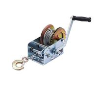 KATSU Cabrestante Manual 2500LB 1100KG con Cuerda de Alambre de Acero de 10m, Alta Resistencia Cabrestante de Cable para Remolque de Automóvil, Barco, Camión 325935