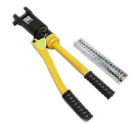 KATSU Crimpadora Hidráulica Herramienta 12T con 8 Matrices de Acero 10-120 mm², kit de Herramientas de Cable Eléctrico Hidráulico de Alta Presión Manual para Terminales de Cobre Aluminio 416372
