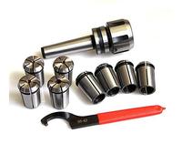 KATSU MT3 Juego de Pinzas de Resorte 8 Piezas 4-16 mm Precisión Adaptador Extensión de Mandril de Enrutador para Máquina de Grabado CNC y Herramienta de Torno Fresado 11023032