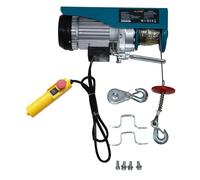KATSU Polipasto eléctrico 400KG 1000W Cabrestante eléctrico con 18M Alambre de Acero y Control Remoto, Grúa de Elevación Eléctrico para Garaje, Tienda de Automóviles, Elevador de Techo