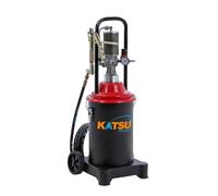 KATSU Tools Bomba de Grasa Neumática 12L Bomba de Engrase con Aire a Presión Dispensador de Pistola de Grasa de Aire Portátil con 12ft Manguera, 450 Bar, para Maquinaria de Automóviles y Camiones