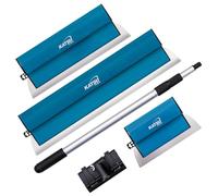 KATSU Tools Juego de Hojas de Desnatado para Paneles de Yeso, Espátulas de Acero Inoxidable de 25 + 40 + 60 cm, Tablero de Espátula de Alisado para Quitar Pared, Techo