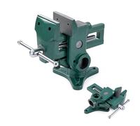 KATSU Tornillo de banco de loro multiángulo 3.5" / 90mm, Abrazadera de Tornillo de Mesa de Acero Gira 360° en Vertical y Horizontal 4021704