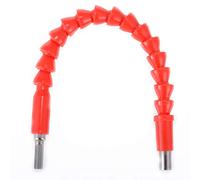 KATUR Extensión flexible de brocas, destornillador, ejes suaves, conexión universal de taladro, adaptador de taladro eléctrico de 1/4" + broca de extensión de 1/4" (rojo)