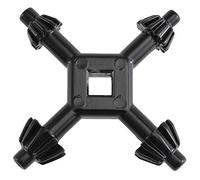 KATUR Llave de mandril universal 4 en 1 para taladro de 4 vías, herramienta eléctrica, inalámbrica, multiuniversal, de potencia y martillo de 5,5/6/6,2/6,2 mm de diámetro (pequeño)