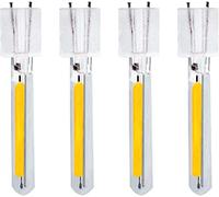 Kawaya 4 Mechas de Bombilla LED Edison, 0,2W para Reemplazar el Enchufe de Repuesto, 2700k Blanco Cálido, para Lámparas Solar Guirnaldas Luminosas, ST38, G40