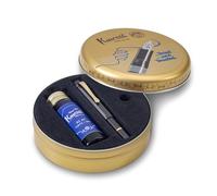 Kaweco Pen Pluma estilográfica AL Sport carga por pistón Kit de inicio Negro plumín M