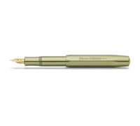 Kaweco COLLECTION Olivine Pluma estilográfica I Pluma estilográfica de aluminio exclusiva para cartuchos de tinta que incluye caja de metal retro I Pluma estilográfica 12,7 cm en verde I Ancho de