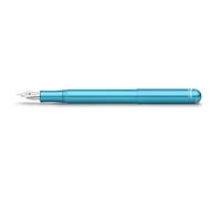 Kaweco COLLECTION - Pluma estilográfica Liliput Blue I Premium de aluminio con punta de acero para cartuchos de tinta, pluma exclusiva de 12,4 cm, punta EF (extra fina)