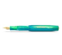 Kaweco COLLECTION - Pluma estilográfica Marble Ocean I Premium con punta de acero para cartuchos de tinta en azul cerúleo profundo I Pluma exclusiva de 12,7 cm I Pluma: F (fina)