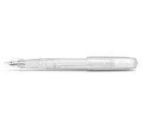 Kaweco PERKEO Pluma estilográfica I cartucho transparente, para principiantes, mango ergonómico, 16 cm, ancho de pluma: M