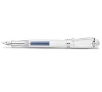 Kaweco Student - Pluma estilográfica transparente para cartuchos de tinta con plumín de acero de alta calidad, 16 cm, ancho de pluma: EF (extrafino)