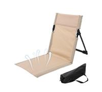 Kawiithn Esterilla de Playa Plegable con Respaldo Reclinable, 37x39x42cm Impermeable Portátil Livian Sterilla de Playa con Bolsas de Almacenamiento, Colchoneta de Playas Plegable para Jardín Camping