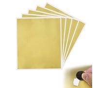 KBNIAN 5pcs Tarjeta Rasca Cuadrada Pegatinas Rasca y Gana Adhesivas Etiquetas de Rasca Pegatinas Rasca Grandes con Superficie Dorada para Álbum de Recortes/ Postal/Pascua/Cumpleaños/Bodas- 23,5*20 cm
