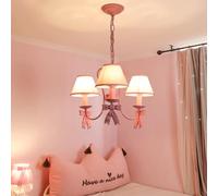 KBUUKYYXouy Lámpara colgante de techo vintage Sputnik for habitación niños araña rosa claro con 3 luces for decoración dormitorio princesa