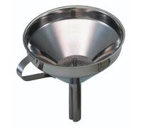 KC BLUE Kitchen Craft-Funnel with Removable Filter (13 cm, Stainless Steel)