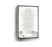KCDFDVJFBM Home Office School Wall Decor Funeral Poem Canvas Print All Is Well By Henry Scott Holland Wall-Art Bereavement Gift Sympathy Poem(Unframed,16x24inch(40x60cm))