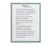 KCDFDVJFBM Letting Go of Worry Quote Canvas Poster Soothing Wall-Art for Calm Corner Counseling Space and Bedroom(Unframed,16x24inch(40x60cm))
