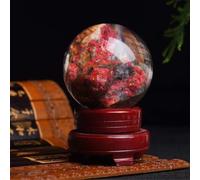 KCDFDVJFBM Ore Cinnabar Ball Golden Purple Sand High Content Gold Ornaments Crystal,60mm