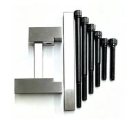 KCIOQLS Plantilla EDM Ajustable, Utillaje Hilo Preciso | Cuerpo de Aleación de Hierro, Apriete por Tornillo, Sujeción Bajo Estrés(M60,With base)