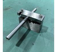 KCIOQLS Soporte EDM de Hilo Ranura V, Fixture de Acero for Matrices | Apriete Manual por Tornillo, Sujeción de Bajo Estrés, Tamaño Compacto