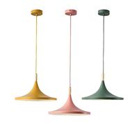 KCO Lighting Nordic Modern - Luces colgantes para isla de cocina, paquete de 3 luces colgantes de granero, iluminación colgante colorida para isla de cocina, luces colgantes sobre la isla (grande)