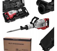 KD3211, martillo perforador de 3200W y 75J, tipo HEX-GAN, junto con cinceles de la marca KRAFT&DELE