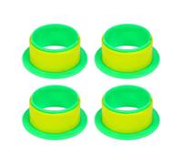 Kdjuope 4 Piezas Dispensador de Film Extensible Empaque Pallet Mango Manual Portátil Material Pp Rotación Suave Adecuado para Mudanzas Oficina Almacén, 76 Mm, Verde Amarillo