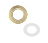 Kdjuope Placa Adaptadora para Botón de Descarga de Inodoro, Repuesto Universal, Fabricada en PP, Compatible con Accesorios, Oro