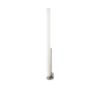 kdln Lámpara de pie LED Modelo T, acero inoxidable, altura 185 cm, atenuador