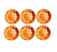 Kdouehg 6 de Madera para Ensalada de 8 Pulgadas con Diseño de Cuadrado para Comida, Frutas, Entretenimiento y Decoración