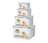 Kdouehg Contenedor de Almacenamiento Frutas, Caja de Almacenamiento Sellada para Refrigerador con Pantalla de Filtro Desmontable, Caja de Almacenamiento para Mantener los Alimentos Frescos