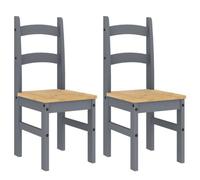 KDVXBCQJH Juego de 2 sillas de comedor, 40 x 46 x 99 cm, madera de pino | Sillas de cocina rústicas de pino macizo con acabado en cera de miel. Ideal para cocina y comedor con capacidad de carga de