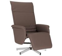 KDVXBCQJH Sillón de relax con función reclinable, giratorio 360°, piel | Sillón reclinable ergonómico de salón con respaldo ajustable de 105 a 125 grados y estructura de metal sólido.