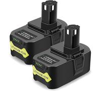 KEATFE 2 baterías de repuesto de 18 V y 5,0 Ah para baterías Ryobi de 18 V RB18L50 RB18L40 RB18L25 RB18L15 RB18L13