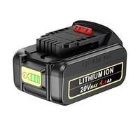 KEATFE Batería de repuesto para herramientas eléctricas DeWalt XR, 4000 mAh, 20 V, batería de ion de litio para DCB204 DCB206 DCB180 DCB181 DCB182 DCB184 DCB201 Serie compatible con herramientas de