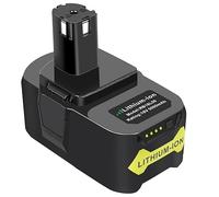 KEATFE Batería de repuesto para Ryobi (5000 mAh, 18 V, RB18L50, RB18L15, RC18120, RB18L40, RB18L50, con indicador LED)