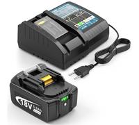 KEATFE BL1850B - Batería y cargador para Makita LXT (18 V, 5500 mAh, DC18RC, cargador rápido, compatible con baterías de iones de litio de 14,4 V-18 V, BL1815, BL1830, BL1430, BL1860)