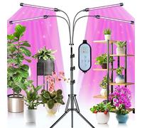 KEAWEO Lámpara de Plantas 40W 120LED Grow Light Full Spectrum para plantas de invernadero hidropónicas de interior Lámpara de Cultivo de Plantas Iluminación, Trípode 150cm/Temporizador Auto
