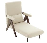 KecDuey Sofá cama 3 en 1 con función de dormir y sillón plegable, asiento tapizado, adecuado para salón, dormitorio, oficina (nogal)
