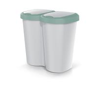 Keden Compacta B Duo Cubo Basura 40 L Verde Gris