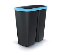 KEDEN Poubelle avec 2 couvercles indépendants de 45L