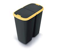 KEDEN Poubelle avec 2 couvercles indépendants de 50L
